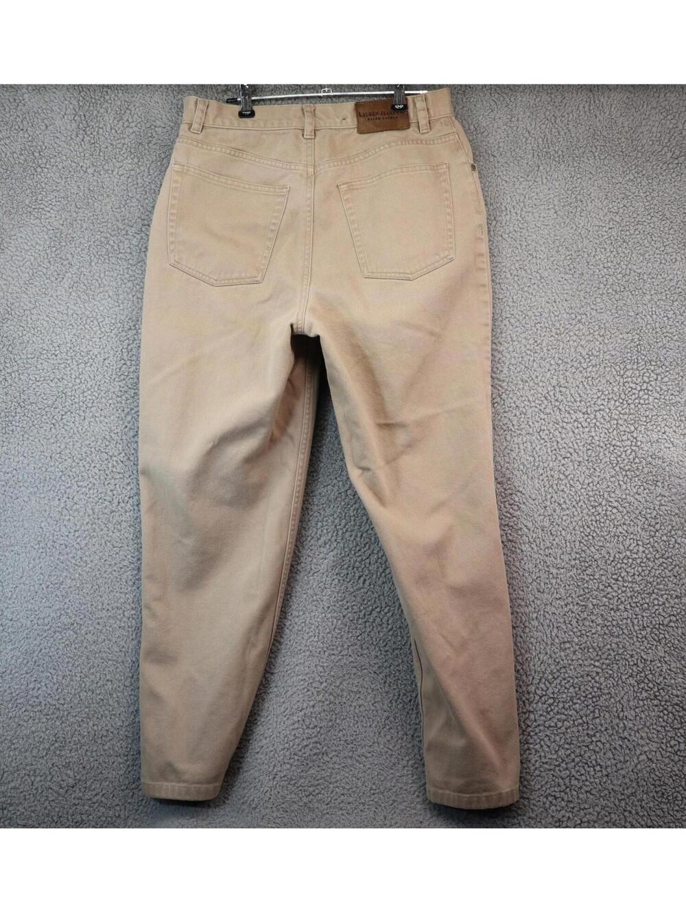 LRL Ralph Lauren Womens Jeans sz 10 Beige Khaki